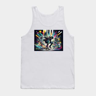 Urban Dreamscape: A Symphony of Street Art and Cosmic Visions Tank Top